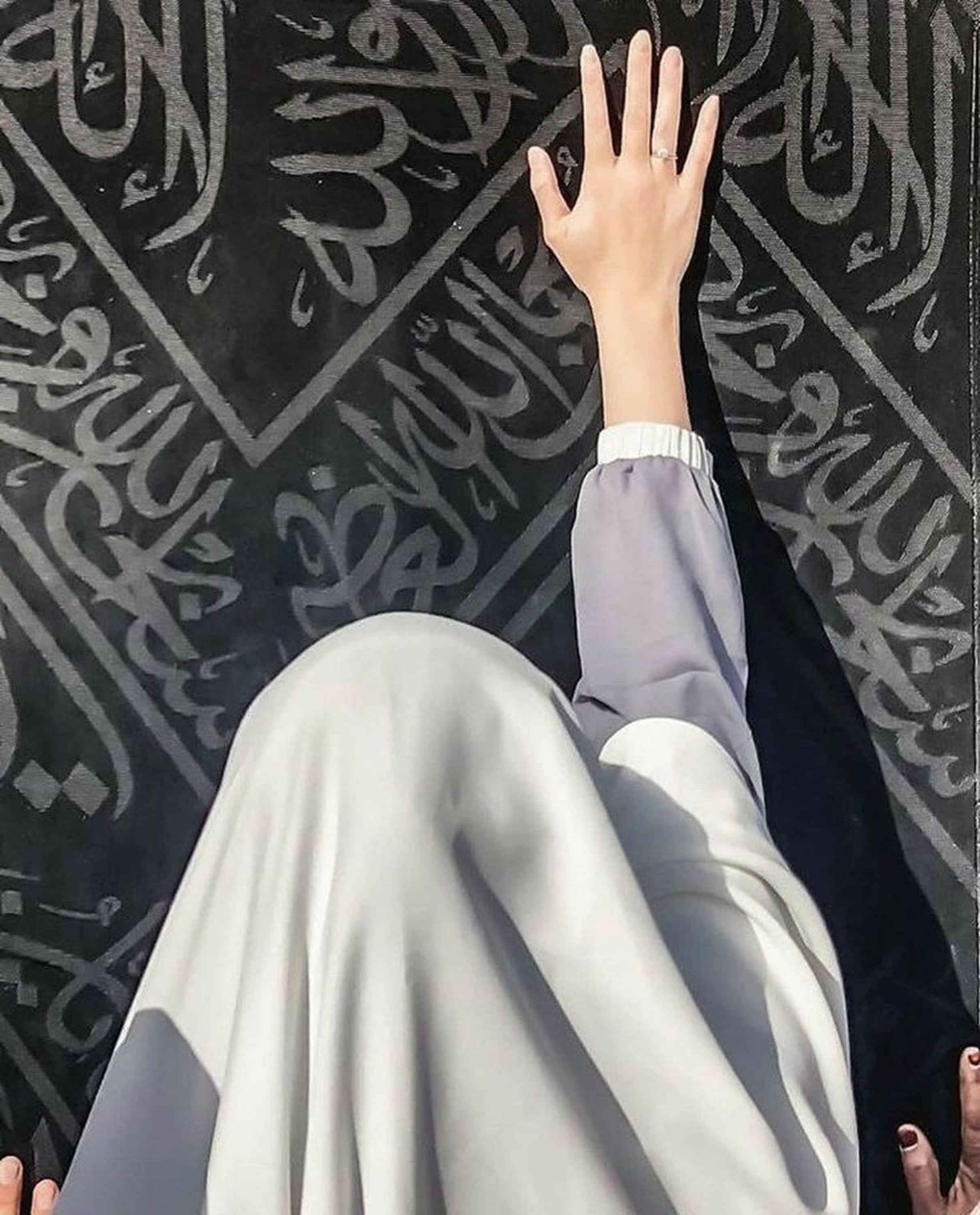 Framed Authentic Pieces of the Holy Kaaba Kiswah and the Prophet's Muhammed Grave Cover
