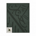 Certified Kaaba Kiswa Cover:  Piece from Holy Kaaba 25 cm X 20 cm ( YA HANNAN )