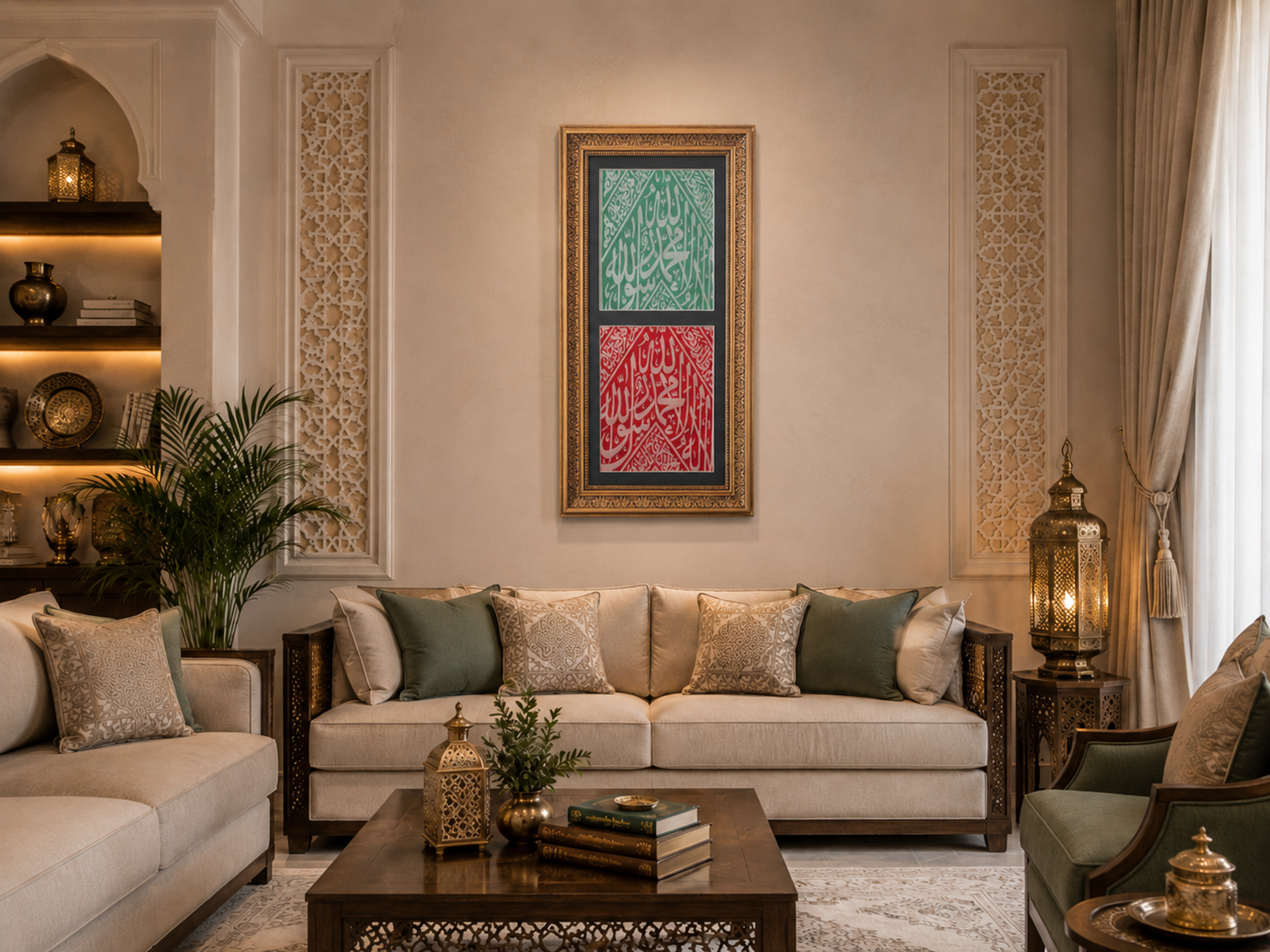 Authentic Framed Prophet Muhammad (PBUH) Chamber Kiswa - Rawdah al-Sharif