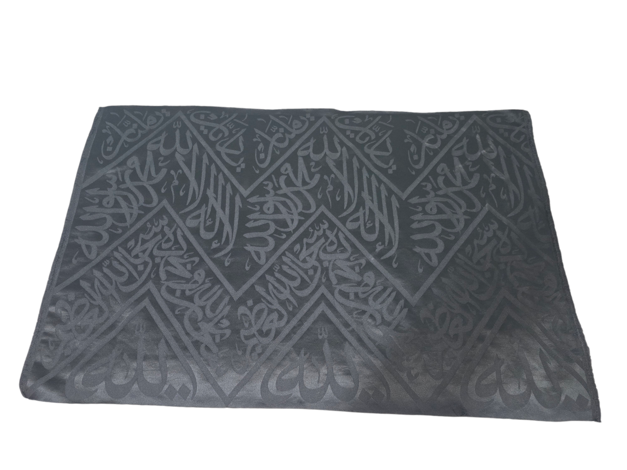 Large 135 CM X 100 CM Authentic Kaaba Kiswa Cloth - Certified  Holy Kaaba Black Tapestry, Luxury Islamic Gift & Decor