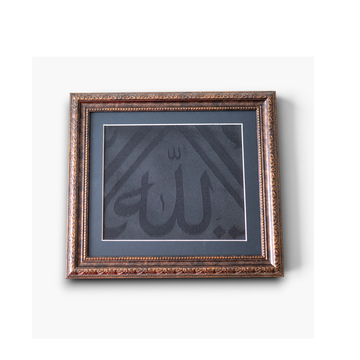 Framed Kaaba Kiswah Cloth - Authentic Islamic Wall Art, Ramadan & Eid Gift